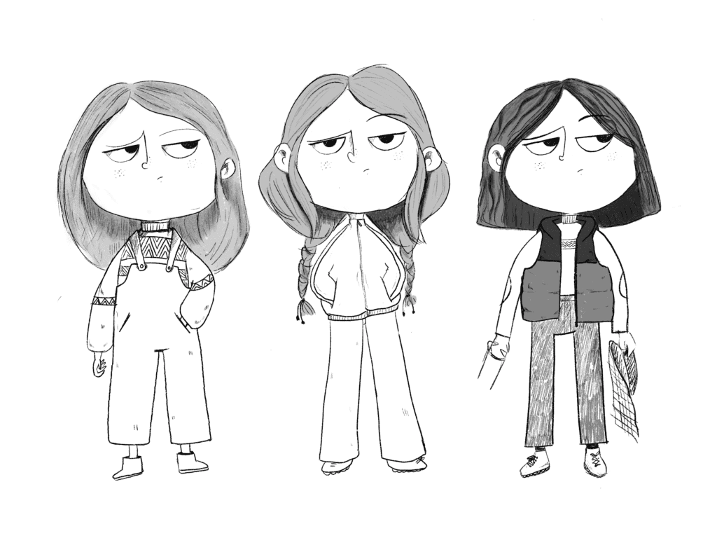 ilustración caperucitas