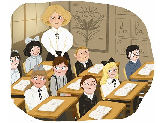 ilustración libro de texto